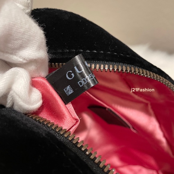 Gucci Camera Bag GG Marmont Velvet Small Black. - Picture 10 of 11